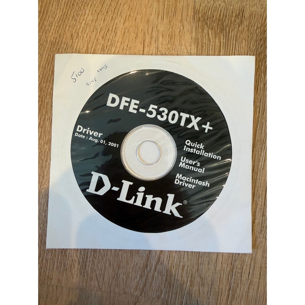 D-Link DFE-530TX+ Driver CD Aug 01 2001 Macintosh PC User Manual Quick Install